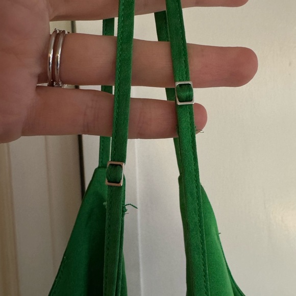 Cinq à Sept Green Lizzy Draped Silk Mini Dress sz 0 - Picture 8 of 13